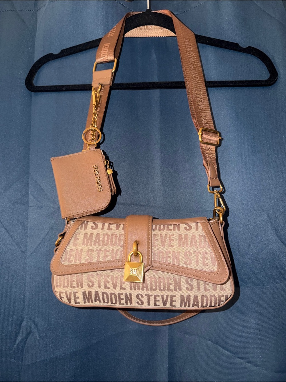 Steve Madden Logo Crossbody Bag with Coin Pouch
